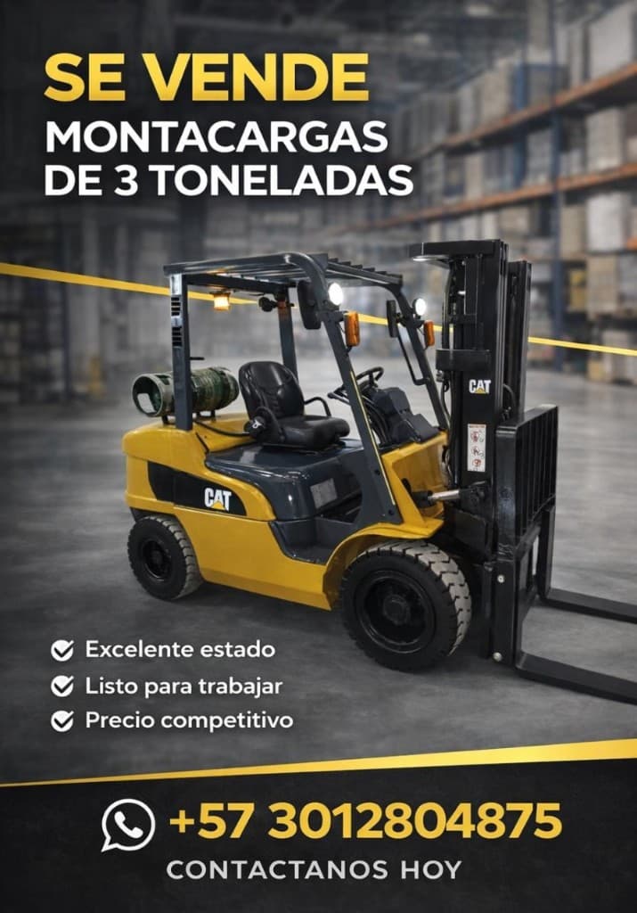 Promoción montacargas CAT 3 toneladas — INGEMAQ COLOMBIA SAS